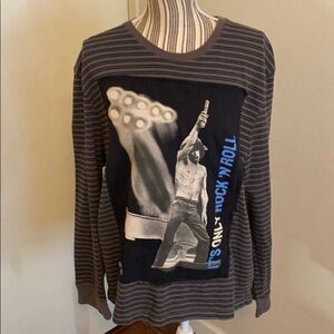 Riff It’s Only Rock N Roll Graphic Long Sleeve Shirt